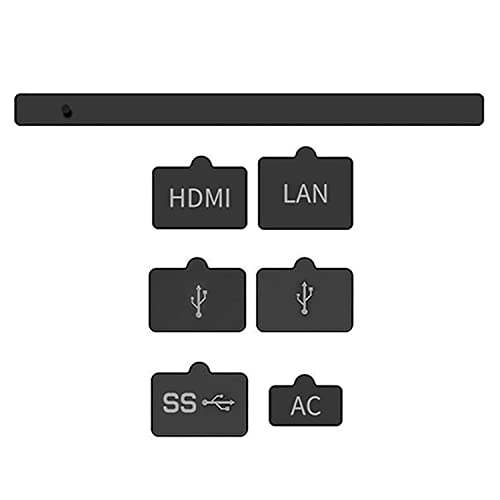 Miimall 2 Set Staubstecker Kompatibel mit PS5-Host Staubschutzabdeckung, Silikon Anti-Staub-Abdeckung PS5 Game Host Staubdicht 7-teiliges Set Staubstecker-Kit für PS5 Konsole von Miimall