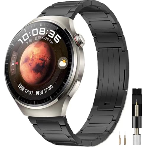 Miimall Armband Kompatibel mit HUAWEI Watch GT 4/GT 3/GT 3 Pro/Watch Ultimate 46mm Armband, 22mm Titanstahl Band Verstellbares Ersatz Armbänder für HUAWEI WATCH 4/4 Pro/WATCH 3/3 Pro 46mm Miimall Armband Kompatibel mit HUAWEI Watch GT 4/GT 3/GT 3 Pro/Watch Ultimate 46mm Armband, 22mm Titanstahl Band Verstellbares Ersatz Armbänder für HUAWEI WATCH 4/4 Pro/WATCH 3/3 Pro 46mm von Miimall