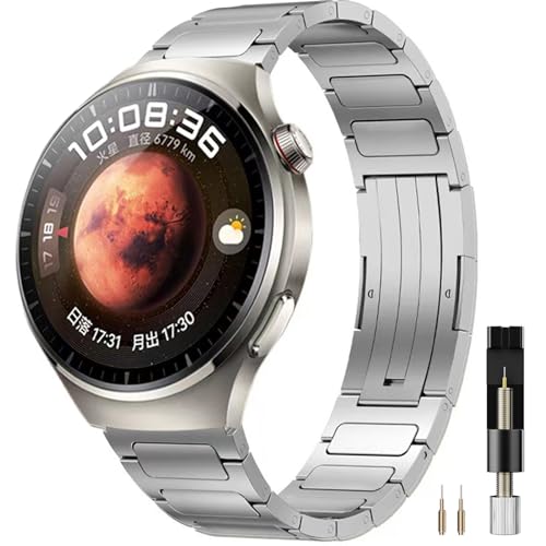 Miimall Armband Kompatibel mit HUAWEI Watch GT 5/GT 5 Pro/GT 4/GT 4 Pro/Watch Ultimate 46mm Armband, 22mm Titanstahl Band Verstellbares Ersatz Armbänder für HUAWEI WATCH 4/4 Pro/WATCH 3/3 Pro 46mm Miimall Armband Kompatibel mit HUAWEI Watch GT 5/GT 5 Pro/GT 4/GT 4 Pro/Watch Ultimate 46mm Armband, 22mm Titanstahl Band Verstellbares Ersatz Armbänder für HUAWEI WATCH 4/4 Pro/WATCH 3/3 Pro 46mm von Miimall