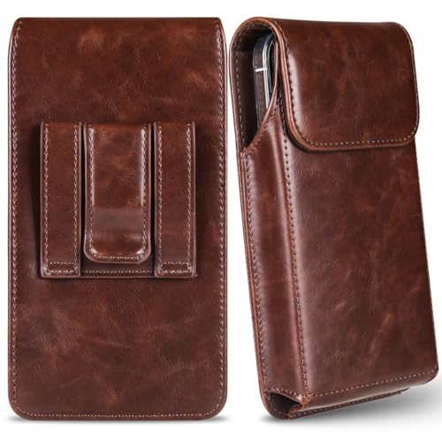 Miimall Handytasche Kompatibel mit Samsung S25 Serie iPhone 16e 16 15 14 Pro Plus Pro Max Gürteltasche+Gürtelclip, Premium Leder Gürteltasche Hülle für Samsung S25 S24 S23 Plus Ultra-Dunkel Braun Miimall Handytasche Kompatibel mit Samsung S25 Serie iPhone 16e 16 15 14 Pro Plus Pro Max Gürteltasche+Gürtelclip, Premium Leder Gürteltasche Hülle für Samsung S25 S24 S23 Plus Ultra-Dunkel Braun von Miimall