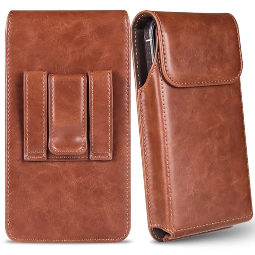 Miimall Handytasche Kompatibel mit Samsung S25 Serie iPhone 16e 16 15 14 Pro Plus Pro Max Gürteltasche+Gürtelclip, Premium Leder Gürteltasche Hülle für Samsung S25 S24 S23 Plus Ultra-Hell Braun Miimall Handytasche Kompatibel mit Samsung S25 Serie iPhone 16e 16 15 14 Pro Plus Pro Max Gürteltasche+Gürtelclip, Premium Leder Gürteltasche Hülle für Samsung S25 S24 S23 Plus Ultra-Hell Braun von Miimall