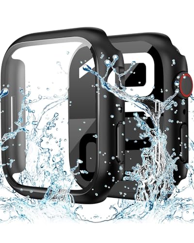 Miimall Hartes PC Gehäuse Kompatibel mit Apple Watch Series 10 46mm Case, Vollständige Abdeckung Leichtgewicht Schutzhülle Eingebaut Gehärtetes Glas Wasserdicht Anti-Drop für iWatch 10 Hülle,Schwarz Miimall Hartes PC Gehäuse Kompatibel mit Apple Watch Series 10 46mm Case, Vollständige Abdeckung Leichtgewicht Schutzhülle Eingebaut Gehärtetes Glas Wasserdicht Anti-Drop für iWatch 10 Hülle,Schwarz von Miimall