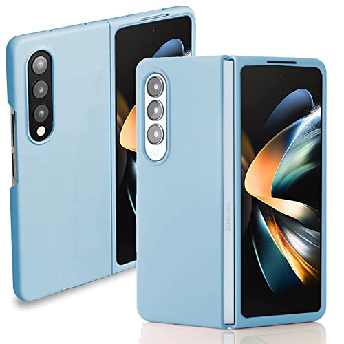 Miimall Hülle Kompatibel mit Samsung Galaxy Z Fold 4 Hülle, Robust PC Anti Drop Fold 4 Schutzülle Stoßfest Handyhülle für Samsung Galaxy Z Fold 4 5G -Blau von Miimall