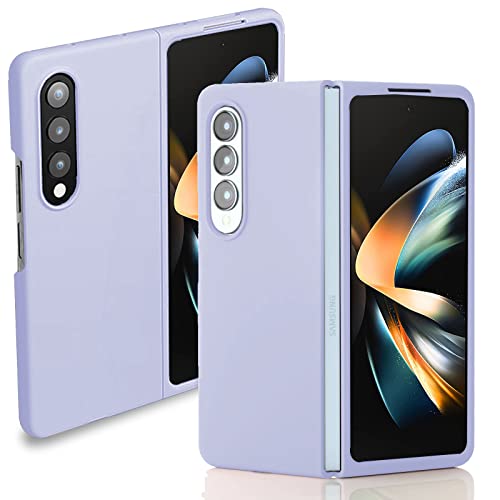 Miimall Hülle Kompatibel mit Samsung Galaxy Z Fold 4 Hülle, Robust PC Anti Drop Fold 4 Schutzülle Stoßfest Handyhülle für Samsung Galaxy Z Fold 4 5G -Lila von Miimall