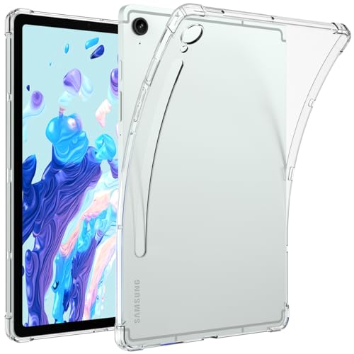 Miimall Klar Hülle Kompatibel mit Samsung Galaxy Tab S9 FE 10.9" Hülle, Flexibler TPU Tab S9 FE Hülle Stoßfest Kratzfest Ultradünn Transparent Schutzhülle für Galaxy Tab S9 FE 2023 von Miimall