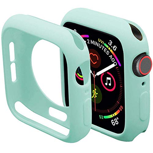 Miimall Kompatibel mit Apple Watch 38mm Schutzhülle Serie 3/2/1, Flexible TPU Hülle Abdeckung Stoßfest Schutz Bumper Case für Apple Watch Serie 3/2/1 - Hellblau von Miimall