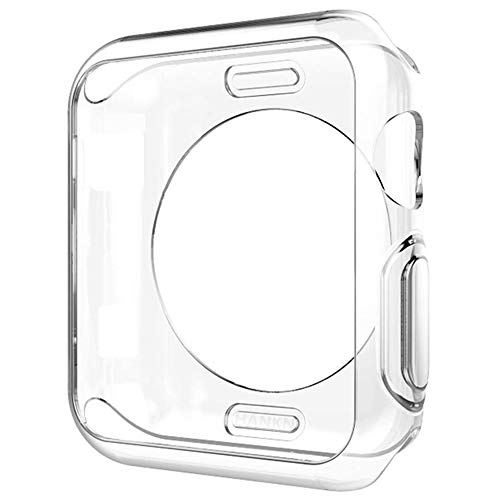 Miimall Kompatibel mit Apple Watch Series 6/SE/5/4 44mm Hülle, Flexible TPU Schutzhülle Stoßfest Schutz Bumper Case für Apple Watch Serie 5/4 - Klar von Miimall