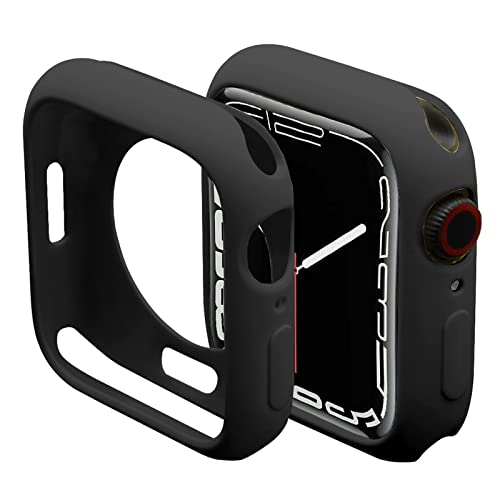 Miimall Kompatibel mit Apple Watch Series 7 45mm 41mm Hülle,Weich TPU Schutzrahmen Ultradünne Kratzfest Stoßfest Schutzhülle für iWatch Series 7 41mm Schwarz Miimall Kompatibel mit Apple Watch Series 7 45mm 41mm Hülle,Weich TPU Schutzrahmen Ultradünne Kratzfest Stoßfest Schutzhülle für iWatch Series 7 41mm Schwarz von Miimall
