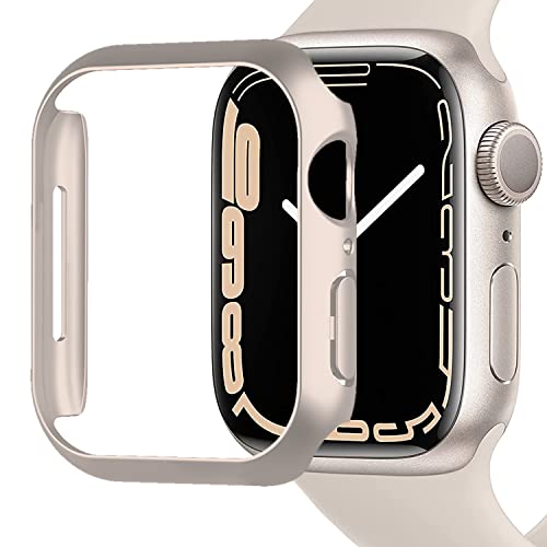 Miimall Kompatibel mit Apple Watch Series 8/7 45mm 41mm Hülle, Harter PC Schutzrahmen Ultradünne Kratzfest Stoßfest Schutzhülle für Apple Watch Series 8/7 45mm - Sternenlicht Miimall Kompatibel mit Apple Watch Series 8/7 45mm 41mm Hülle, Harter PC Schutzrahmen Ultradünne Kratzfest Stoßfest Schutzhülle für Apple Watch Series 8/7 45mm - Sternenlicht von Miimall