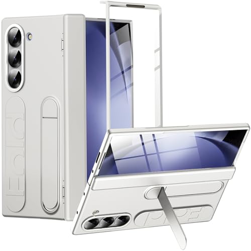 Miimall Kompatibel mit Samsung Galaxy Z Fold 5 Hülle mit Displayschutz+Magnetischer Scharnierschutz, Hart PC Kratzfest Stoßfest All Inclusive Schutzhülle mit Ständer für Z Fold 5 5G-Weiß Miimall Kompatibel mit Samsung Galaxy Z Fold 5 Hülle mit Displayschutz+Magnetischer Scharnierschutz, Hart PC Kratzfest Stoßfest All Inclusive Schutzhülle mit Ständer für Z Fold 5 5G-Weiß von Miimall