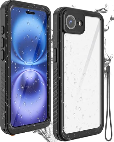 Miimall Kompatibel mit iPhone 16e 2025 Hülle Wasserdicht, PC+TPU 360 Gard Case mit Band [Displayschutz+Kameraschutz] Anti-Kratz Stoßfest Handyhülle für iPhone 16e 2025 von Miimall
