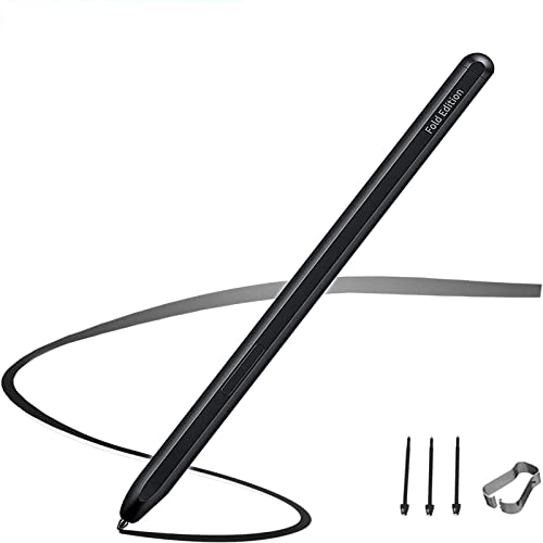 Miimall Pen Fold Edition Kompatibel mit Samsung Galaxy Z Fold 5 Stift, [3 Stück Silikon Abnehmbarer Ersatz Spitzen] Kein Aufladen Ersatz Pen Stylus für Galaxy Z Fold 5/Z Fold 4/Z Fold 3-Schwarz von Miimall