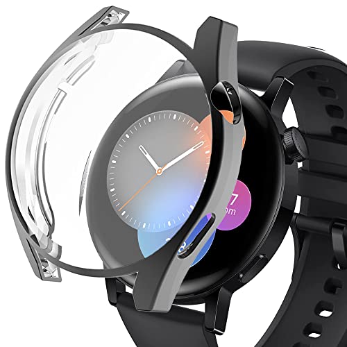 Miimall Schutzfolie Kompatibel mit Huawei Watch GT 3 42mm 46mm Hülle, Weiche TPU Rundum Displayschutz Schutzhülle Ultradünner Kratzfest Schutz Case für Huawei Watch GT 3 42mm - Schwarz Miimall Schutzfolie Kompatibel mit Huawei Watch GT 3 42mm 46mm Hülle, Weiche TPU Rundum Displayschutz Schutzhülle Ultradünner Kratzfest Schutz Case für Huawei Watch GT 3 42mm - Schwarz von Miimall