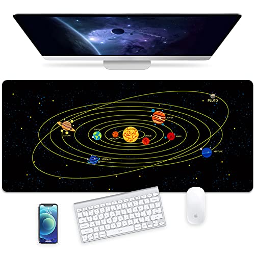 Großes Gaming-Mauspad, 90 x 40 cm, Laptop-Matte, erweiterte Schreibtischunterlage – rutschfeste Gummiunterseite, Büro-Schreibtischunterlage, Schreibtischunterlage für Büro/Heimspiele (Brombeere) von Mijova