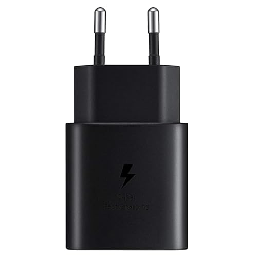 25 Watt Schnellladegerät für Samsung Galaxy S24 A54 A53 A34 A33 A14 A13 M54 M53 M14 M13 S23 S22 S21 S20 FE Ultra Plus, iPhone, iPad, Super Fast Charging USB C Ladegerät Schnell Netzteile, Schwarz von Mijun