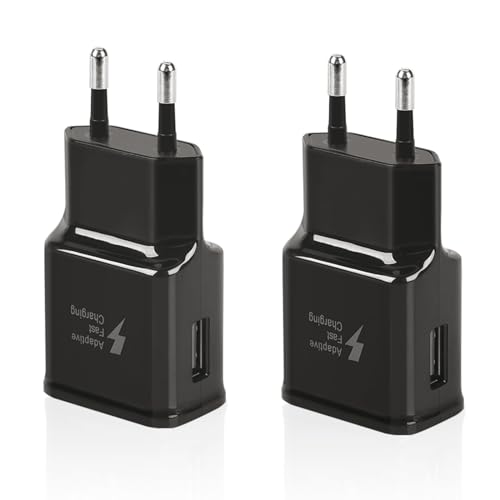 2er Pack USB Ladegerät Kompatibe mit Samsung Galaxy S22 S21 S20 S10 S9 S8 Plus S7 A03 a04s A13 A14 a15 A34 A53 A54 A55 Note 9/8 und Andere Smartphones, Schnellladegerät Netzteil Schnellladestecker 2er Pack USB Ladegerät Kompatibe mit Samsung Galaxy S22 S21 S20 S10 S9 S8 Plus S7 A03 a04s A13 A14 a15 A34 A53 A54 A55 Note 9/8 und Andere Smartphones, Schnellladegerät Netzteil Schnellladestecker von Mijun