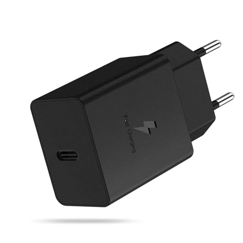 USB C Ladegerät für Samsung, 15 Watt USB Type-C Netzteil Schnellladegerät, PD Ladeadapter mit Schnellladefunktion für Samsung Galaxy S23 S22 S21 S20 FE S10 S9 S8 A54 A53 A52 A51 A50 A34 A14 A13 von Mijun