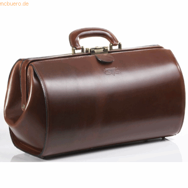 Mika Doktorentasche Hanver Sattelleder 41x18x24cm braun Mika Doktorentasche Hanver Sattelleder 41x18x24cm braun von Mika