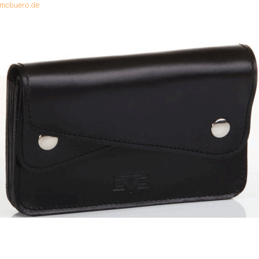 Mika Geldbörse Sattelleder 15x4x9,5cm schwarz Mika Geldbörse Sattelleder 15x4x9,5cm schwarz von Mika