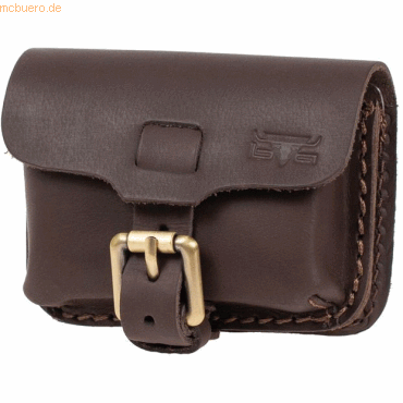 Mika Gürteltasche S Querformat Sattelleder 12x4x9cm dunkelbraun matt Mika Gürteltasche S Querformat Sattelleder 12x4x9cm dunkelbraun matt von Mika