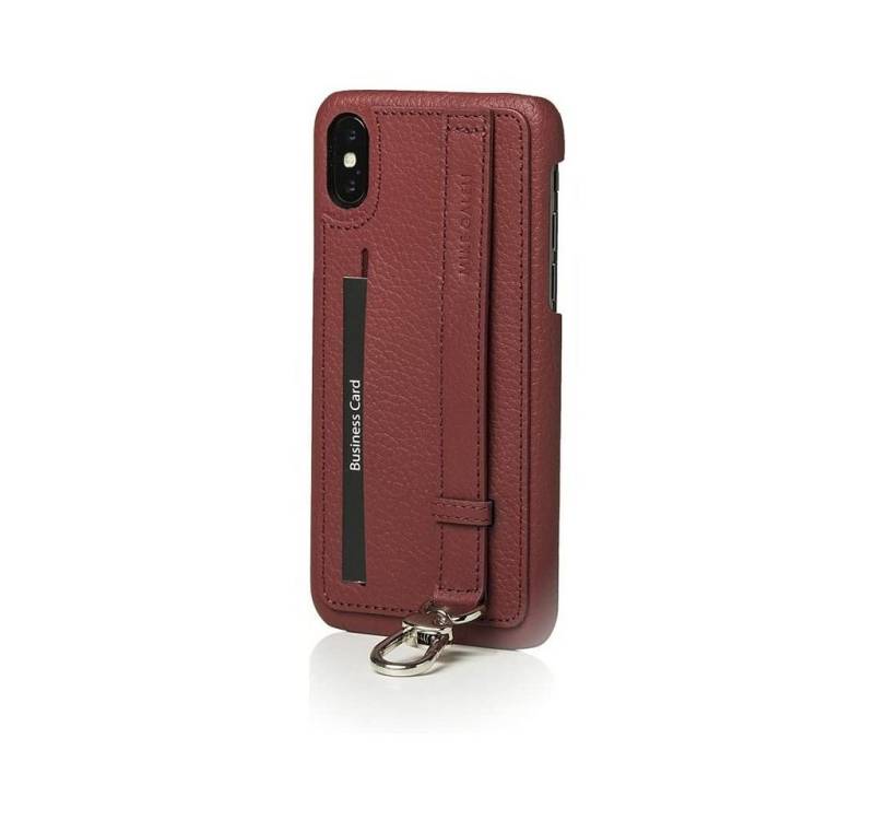 Mike Galeli Handyhülle Back Case Jesse iPhone X rot Leder rotbraun von Mike Galeli