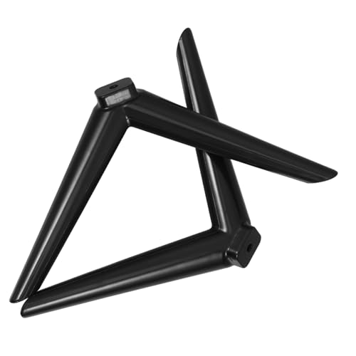 Mikikit 1 Paar Fernsehtisch Basisständerbeine TV-Unterstützung Tisch-TV-Ständer Stabiler TV-Ständer TV-Sockelhalter hoher TV-Ständer Home TV -Stand TV-Sockelfüße TV -Beine Plastik Schwarz von Mikikit
