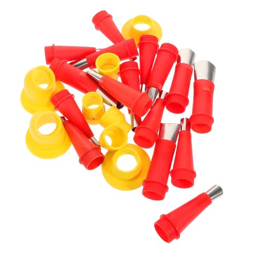 Mikikit 1 Satz Klebedüsenpistole Ring Schlüsselanhänger Zubehör Messbecher Kabeladapter Outdoor-mühle Schnallenadapter Butterspender Versiegelte Düse Koaxialer Adapter Wlan-tools Edelstahl von Mikikit