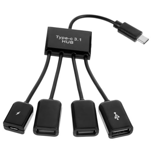 Mikikit 1 Satz Nabenadapter Hub-verlängerungs-Splitter Nabenkonverter Hub-Extender Mit 4 Ports USB Schließen Sie Die An von Mikikit
