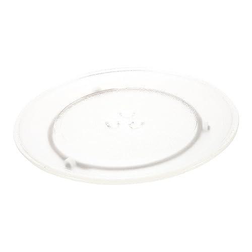 Mikikit 1 Satz Plattenspieler-tablett Ofenplatte Leiterfüße Ofenblech Glas Rotierender Kern Weiß Mikrowelle von Mikikit