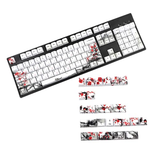 Mikikit Mechanische Tastatur-tastenkappen-ersatz 128-teiliges Set Zahlentastatur-tastenkappen Kreatives Muster Für Gaming Mikikit Mechanische Tastatur-tastenkappen-ersatz 128-teiliges Set Zahlentastatur-tastenkappen Kreatives Muster Für Gaming von Mikikit