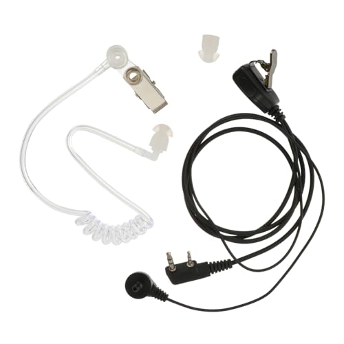 Mikikit 1Stück Akustikrohr Headset für Strahlungsfreien Transparentes Drahtgebundenes Ohrhörer mit Geräuschisolierung für Restaurants Umgebungen von Mikikit