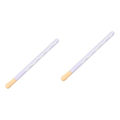 Mikikit 2 STK Federmäppchen Cartoon-Stifthülle Einzigartige Stifthülle Stylus-Stiftkappe Stifthülle staubdicht Schutzhülle Stift Kappe Etui Generation Violett von Mikikit
