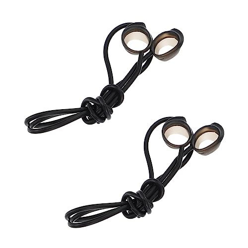 2er-Pack 1/2 Verlorene Leine Für Ohrhörer Fitness-kopfhörer-String Schwarzes Silikonkabel von Mikikit