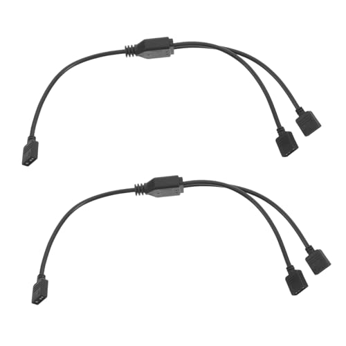 Mikikit 2 Stück Motherboard-synchron Isator RGB Motherboard -Kabel Argb-Kabel Motherboard-lüfter-Splitter Logikscheibe -verlängerungskabel RGB-Splitter Metall Black Mikikit 2 Stück Motherboard-synchron Isator RGB Motherboard -Kabel Argb-Kabel Motherboard-lüfter-Splitter Logikscheibe -verlängerungskabel RGB-Splitter Metall Black von Mikikit