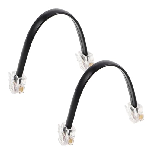 Mikikit 2 Stück Panel Verbindungskabel Drahtverbinder 6 Adrige Telefonleitung Stecker Auf Stecker Telefon Ader Gerades Kabel Gerades Stecker Auf Stecker Kabel Kurzes Telefonkabel von Mikikit