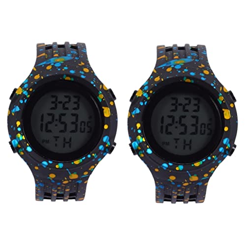 Mikikit 2 Stücke Armband Lesen LED Mädchen Für Armbanduhr- Damen Armband Stoppuhr Herren Student Leuchtend Student Zu Armbanduhren Elektrische Chronograph Tarnung Armbanduhr Mikikit 2 Stücke Armband Lesen LED Mädchen Für Armbanduhr- Damen Armband Stoppuhr Herren Student Leuchtend Student Zu Armbanduhren Elektrische Chronograph Tarnung Armbanduhr von Mikikit