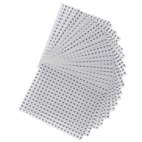 Mikikit 20 Blatt Nummernaufkleber Von 0 Bis 9 Runde Nummernetiketten Gepunktet Selbstklebend 300 Etiketten Auf Einem Blatt Für Die Organisation Der Lagerbestandsklassifizierung Mikikit 20 Blatt Nummernaufkleber Von 0 Bis 9 Runde Nummernetiketten Gepunktet Selbstklebend 300 Etiketten Auf Einem Blatt Für Die Organisation Der Lagerbestandsklassifizierung von Mikikit