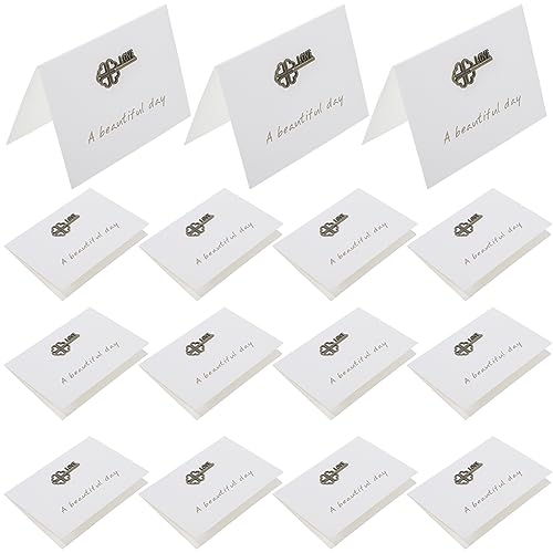 Mikikit 20 Sätze Grußkarte Dankeskarte Karten Glücklich Party Weihnachten Brautdusche Karte Festival-Segenskarte Retro-Segenskarte frohes neues jahr karte Papier von Mikikit