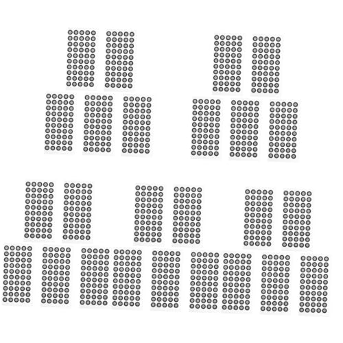 Mikikit 25 Blätter Reflektierende Folie für den Scanner reflektorfolie Reflective Sticker Aufkleber 3D-Scan-Referenzpunkte Markierungspunkte des Scanners - das Schild das Haustier von Mikikit