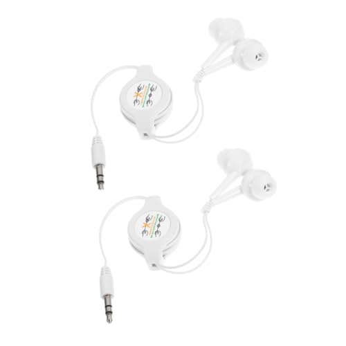 Mikikit 2pcs Mp3 Dual Retactractable Ohrkopfhörer Tragbarer In-Ear-Kabel-ohrhörer Mit Einstellbarer Länge Für Geräuschreduzierungen Für Eindeutige Audio Und Komfortable Anpassung Mikikit 2pcs Mp3 Dual Retactractable Ohrkopfhörer Tragbarer In-Ear-Kabel-ohrhörer Mit Einstellbarer Länge Für Geräuschreduzierungen Für Eindeutige Audio Und Komfortable Anpassung von Mikikit