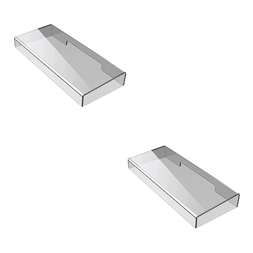 Mikikit 2st Staubdichte Computertastatur Mechanische Tastaturabdeckung Klarer Keyboardständer Fall Klarer Stand Transparente Mechanische Tastatur Acryl Weiß Schutzhülle Schreibtisch von Mikikit