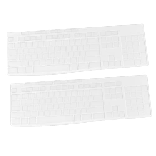 Mikikit 2st Tastaturfolie Tastaturschutz Tastaturabdeckung Cherry Film Elastische Tastaturabdeckungshaut Tastatur Schutz Laptop-anti Kieselgel Weiß Tastaturkappe Staubdicht von Mikikit