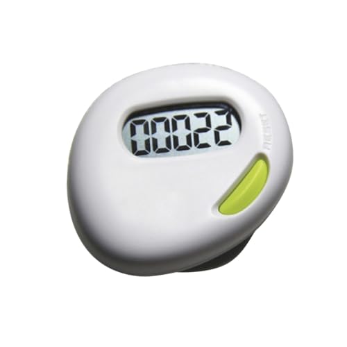 Mikikit 3 Stück herzförmiger Präzisions-Schrittzähler Tasche Zähler Schrittzähler Mini Herzförmiger Schrittzähler Präziser D-Sport-Schrittzähler Sport-Gadget Fitness-Informationstool Weiß von Mikikit