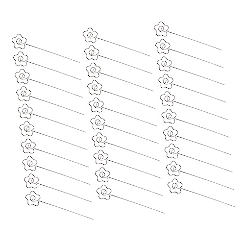 Mikikit 30Stücke Tischkartenhalter aus Dekorative Drahtclips für Tischnummern Memo und Fotoclips für Hochzeiten Partys und Veranstaltungen Silberfarben von Mikikit