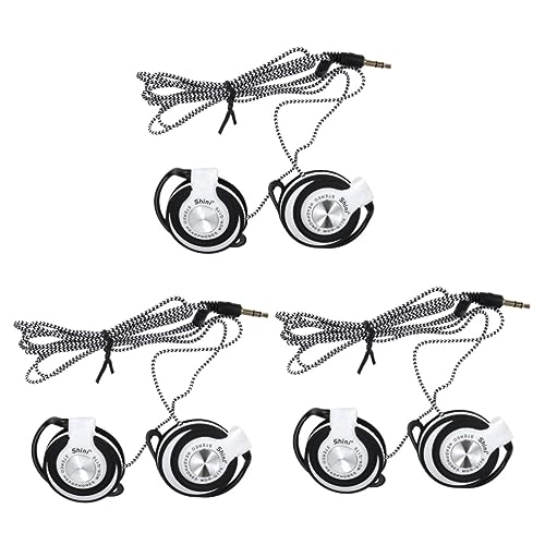 Mikikit 3 Stücke Sportliche Stereo Kopfhörer Kabelgebundene Ohrhörer Komfortable Ohr Pad Für Geräte von Mikikit