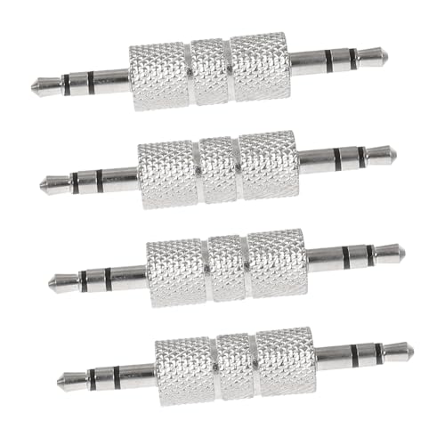 Mikikit Mikrofonadapter für Kopfhörer 3 5-mm-verlängerung Straight-Through-audioadapter Metall 4er-Pack Mikikit Mikrofonadapter für Kopfhörer 3 5-mm-verlängerung Straight-Through-audioadapter Metall 4er-Pack von Mikikit