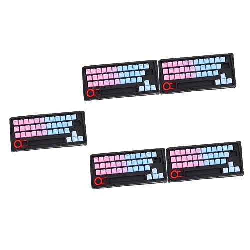 Mikikit 5 Sätze Tastenkappe Ornament-sets Gaming-tastatur Mechanisch Tastaturzubehör Tastaturschutz Computer Tastatur Computertastaturen Tastatur Wechseln Wort Durch Pbt Bilden von Mikikit