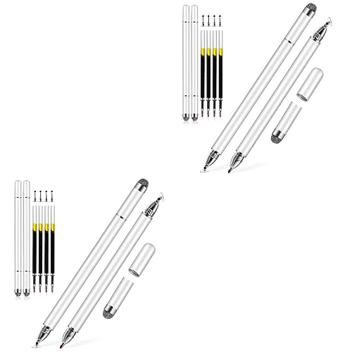 Mikikit 8 Sätze Stift Verdreifachen Student Edelstahllegierung Tablette von Mikikit