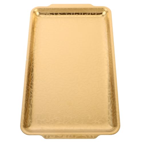 Mikikit BBQ verdickte Grillpfanne Herdplatte grillen Grill Topper flache Pfanne Techniker Metallschale Goldplatte Herdplatte für Gasherd Rechteck -Servierschale Rostfreier Stahl Golden Mikikit BBQ verdickte Grillpfanne Herdplatte grillen Grill Topper flache Pfanne Techniker Metallschale Goldplatte Herdplatte für Gasherd Rechteck -Servierschale Rostfreier Stahl Golden von Mikikit