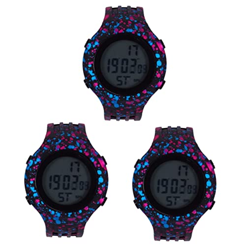 Mikikit Betrachten 3 Stücke Harz Leuchtend Stoppuhr Studenten Kalender Uhr Digital Teenager Chronograph Armbanduhr ädchen änner Alarm Im Freien Für Jungen Timer Strap Mikikit Betrachten 3 Stücke Harz Leuchtend Stoppuhr Studenten Kalender Uhr Digital Teenager Chronograph Armbanduhr ädchen änner Alarm Im Freien Für Jungen Timer Strap von Mikikit